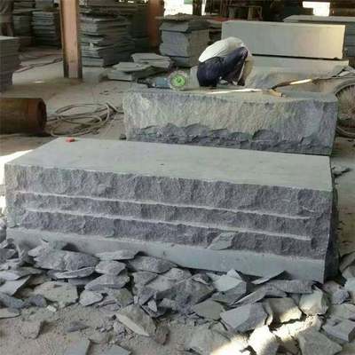 花崗巖青石廠家專業加工 火燒面、荔枝面、冰裂紋碎拼與干掛地鋪應用